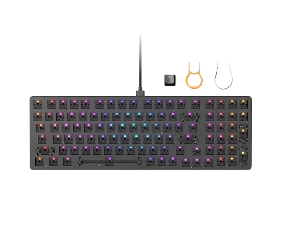 Tastiera Meccanica Glorious GMMK 2 Full Size - Barebones, Alluminio, RGB, Hot Swap, Layout ISO, Nero - Foto 12